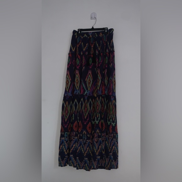 Desigual Tiered Maxi Drawcord Waist Knit Skirt Size S - Picture 16 of 16